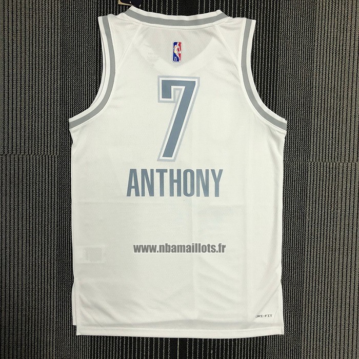 Maillot Oklahoma City Thunder Carmelo Anthony NO 7 Ville 2021-22 Blanc